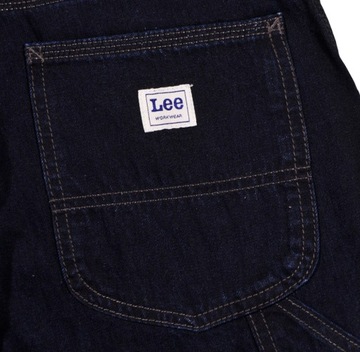 LEE spodnie HIGH navy wide CARPENTER W28 L33