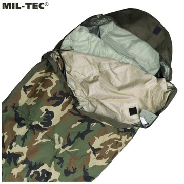 Водонепроницаемый чехол для спального мешка с MIL-TEC MSS Bivy Cover WOODLAND