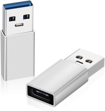 Adapter OTG USB 3.0 do USB 3.1 USB-C typ C Alu