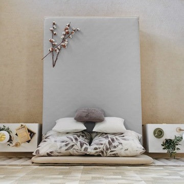 Лист с эластичным 80x180 хлопковым майкой Gaja на сером матрасе