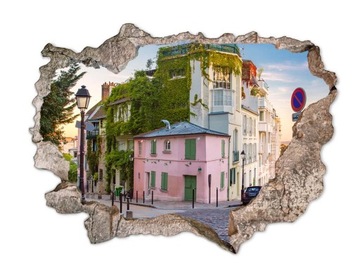 Naklejka na ścianę dziura 3D fototapeta w Paryżu