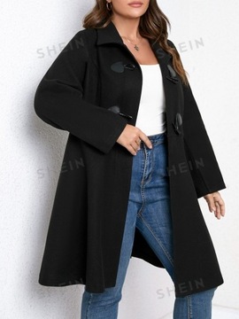 SHEIN CURVE PŁASZCZ DAMSKI LEKKI W KOLORZE CZARNYM ROZM XL 658