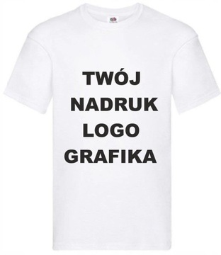 T-SHIRT Koszulka z WŁASNYM NADRUKIEM napisem L