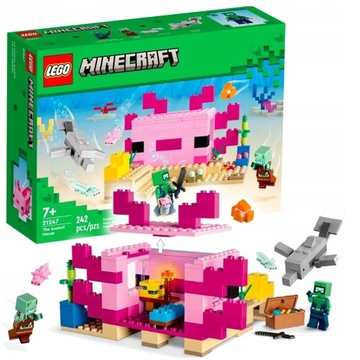 LEGO Minecraft 21247 Dom aksolotla Maincraft akselot