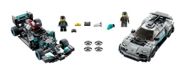 LEGO 76909 ЧЕМПИОНЫ ПО СКОРОСТИ MERCEDES AMG F1 W12E PERFORMANCE I AMG ONE