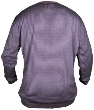 LEE sweter GREY STRIPED VNECK SWEAT _ 2XL