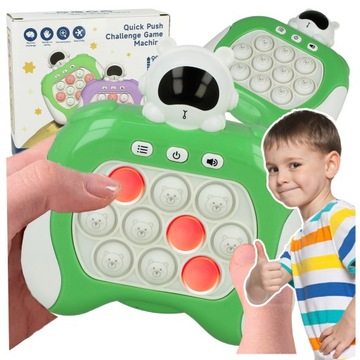 GRA ZRĘCZNOŚCIOWA POP IT POPIT ELEKTRYCZNA ANTYSTRESOWA LED DŹWIĘKI KOSMOS