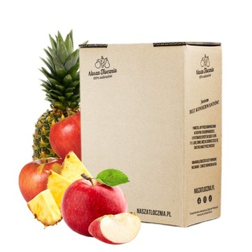 Sok tłoczony 100% JABŁKO ANANAS Ananasowy NFC dla dzieci bez cukru 5L