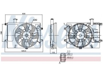 VENTILÁTOR CHLADIČŮ KIA PRO CEED 1.4 1.6