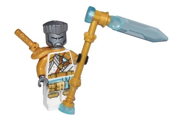 N2*LEGO FIGURKA njo806 ZANE CRYSTALIZED GOLDEN NINJA BROŃ MIECZ, NOWE