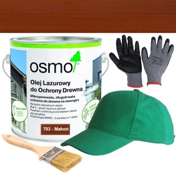 OSMO 703 OLEJ LAZURUJĄCY DO OCHRONY DREWNA MAHOŃ 2.5L - TRWAŁA OCHRONA