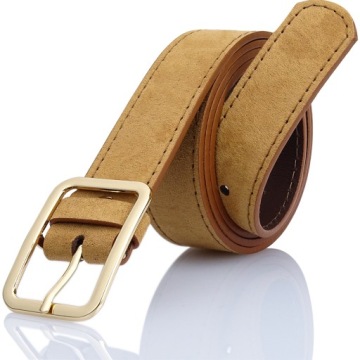 SKÓRA jasny brąz PASEK DAMSKI skórzany GRACIO