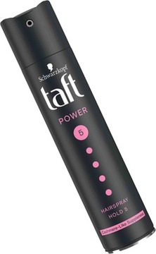 TAFT LAKIER DO WŁOSÓW 250 ml CZARNY POWER CASHMERE 