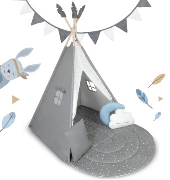 Детская палатка TIPI TEEEE Гирлянда Подушки БОЛЬШОЙ СТАБИЛИЗАТОРНЫЙ КОВРИК