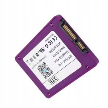 SSD ДИСК 2,5 ДЮЙМА SATA III 6GB/S ВЫСОКАЯ СКОРОСТЬ 550 MBPS 1T ФИОЛЕТОВЫЙ