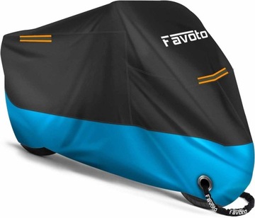 POKROWIEC NA MOTOCYKL SKUTER MOTOR Favoto DUŻY XXL 245x105x125 PREMIUM 6K