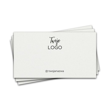 100x metki do bransoletek logo białe 250g 5x9cm