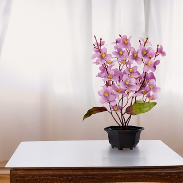 Искусственные цветы в горшке УКРАШЕНИЕ ОРХИДЕИ