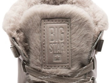 СНЕЖНЫЕ БОТИНКИ ЖЕНСКИЕ BIG STAR TRAPER С МЕХОВЫМ УТЕПЛИТЕЛЕМ, БЕЖЕВЫЕ, размер 41