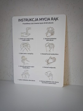 Табличка «ИНСТРУКЦИЯ ПО РУЧНОЙ Стирке», гигиена и безопасность, глянцевая, 40х30 см