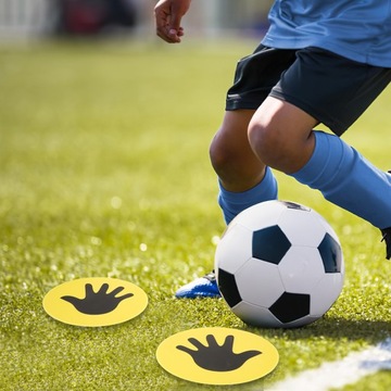 4 szt. podkładek podłogowych do piłki nożnej, krążki do znakowania piłki nożnej