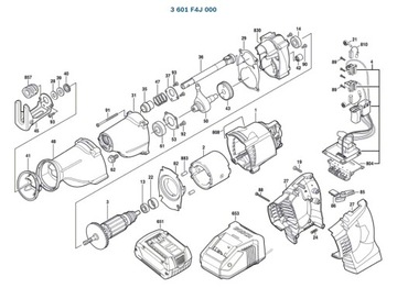 Moduł elektroniczny Piła BOSCH GSA18V-LI 000