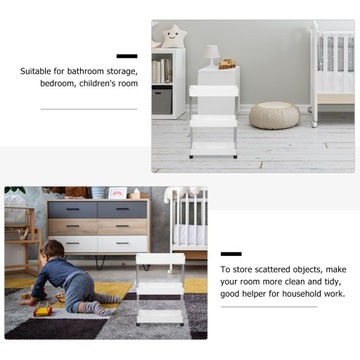 Напольные ящики Пластиковое хранилище для ванной комнаты