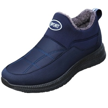 BUTY NA ŚNIEG ZIMOWE OCIEPLANE NIEBIESKI UNISEX 43