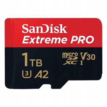 SanDisk microSDXC Extreme Pro 1TB 200/140 MB/s A2 V30 UHS-I U3 (SDSQXCD-1T0