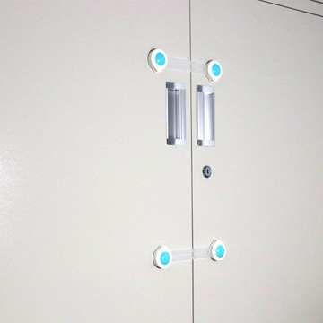 ЗАМОК ПРЕДОХРАНИТЕЛЬНЫЙ ДЛЯ ЯЩИКОВ, ШКАФОВ, МЕБЕЛИ, ШКАФОВ, ДВЕРЕЙ 2ШТ/КОМПЛЕКТ ЗАМКИ