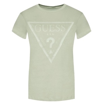 -45% GUESS T-SHIRT KOSZULKA DAMSKA ZIELONA S