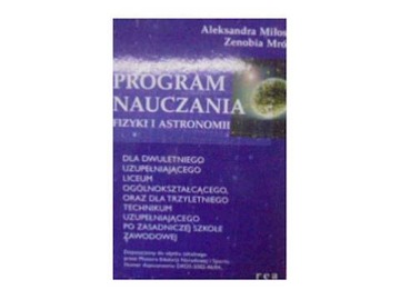 Program nauczana fizyki i astronomia - A. Miłosz