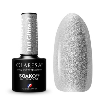 Claresa Lakier hybrydowy FULL GLITTER 1