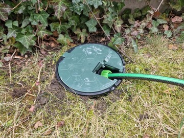 Puszka Skrzynka Punkt Poboru Wody deszczowej z zaworem kulowym 3/4