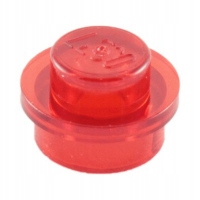 Klocek 1x1 okrągły 1szt Trans Red 4073 3005741 U