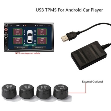Android TPMS USB Android TPMS Монитор давления в