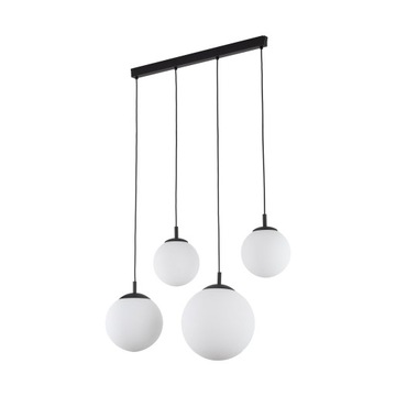 Lampa wiszaca TK-Lighting czarna ESME BLACK LISTWA 4 PŁ