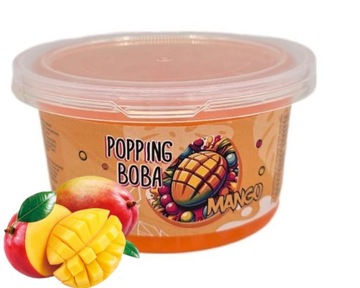 MANGO Bubble Tea pękające kulki owocowe kawior molekularny popping boba