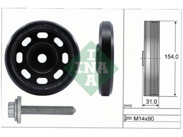 KOLO ŘEMENICE KLIKOVÉ HŘÍDELE VW JETTA IV MK4 1.4 GOLF VII MK7 VIII MK8