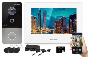WIDEODOMOFON DOMOFON IP WiFi Hikvision LCD Kamera