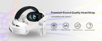 ЛЕГКИЙ РЕГУЛИРУЕМЫЙ РЕМЕНЬ AUDIO ELITE ДЛЯ META/OCULUS QUEST 3