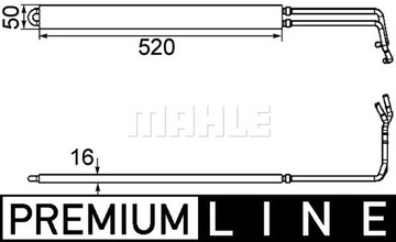 Mahle CLC 103 000P Chłodnica oleju, układ kierowania