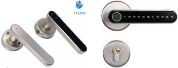 Klamka kodowa zamek szyfrowy odcisk palca TTLock Bluetooth WiFi