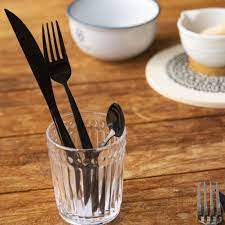 50шт ОДНОРАЗОВЫЕ ВИЛКИ ЧЕРНЫЕ ТОЛСТЫЕ МНОГОРАЗОВЫЕ ПЛАСТИКОВЫЕ СТОЛОВЫЕ ПРИБОРЫ