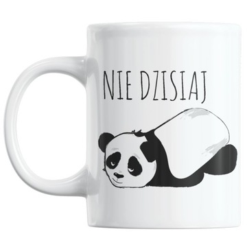 Śmieszny kubek panda prezent dla przyjaciółki