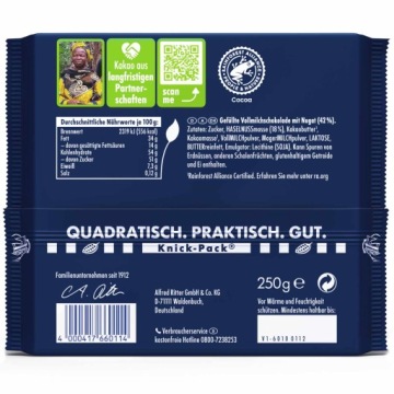 RITTER CZEK MLECZ PRALIN 250G