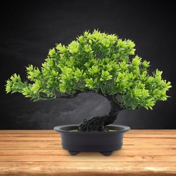 Sztuczne drzewo Bonsai Małe sztuczne rośliny Wystrój z doniczkami Kryty szt