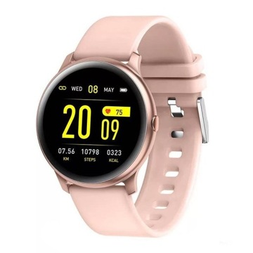 SMARTWATCH RKW19 DAMSKI RÓŻ SPORT PULS TĘTNO