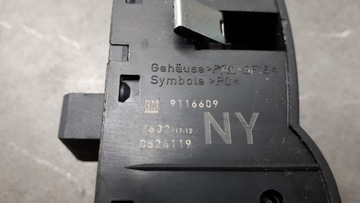 9116609 PŘEPÍNAČ SPÍNAČ PANEL SVĚTEL OPEL TIGRA B II