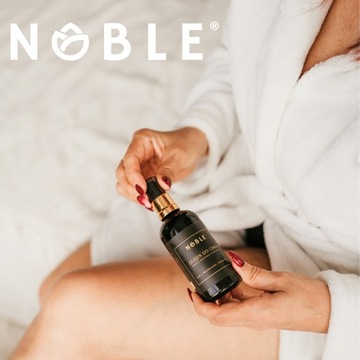 Подарочный набор: щетка для тела и лица, масло, ароматическая свеча NOBLE.